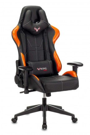 Кресло игровое Бюрократ VIKING 5 AERO ORANGE черный/оранжевый в Ревде - revda.mebel-74.com | фото