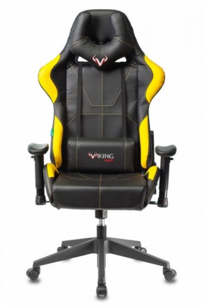Кресло игровое Бюрократ VIKING 5 AERO YELLOW черный/желтый в Ревде - revda.mebel-74.com | фото