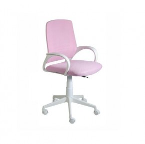 Кресло Ирис White сетка/ткань розовая в Ревде - revda.mebel-74.com | фото