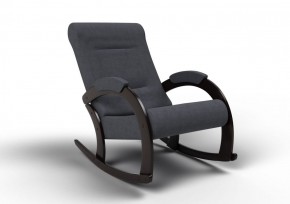 Кресло-качалка Венето 13-Т-ГР (ткань/венге) ГРАФИТ в Ревде - revda.mebel-74.com | фото