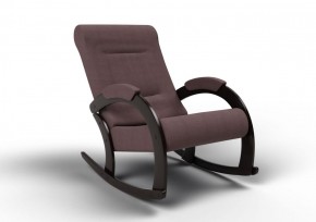 Кресло-качалка Венето 13-Т-КМ (ткань/венге) КОФЕ С МОЛОКОМ в Ревде - revda.mebel-74.com | фото