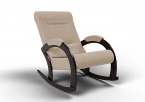 Кресло-качалка Венето 13-Т-П (ткань/венге) ПЕСОК в Ревде - revda.mebel-74.com | фото