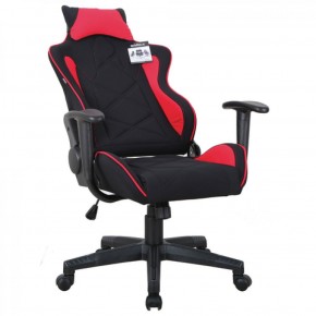 Кресло компьютерное BRABIX GT Racer GM-101 + подушка (ткань) черное/красное (531820) в Ревде - revda.mebel-74.com | фото