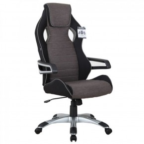 Кресло компьютерное BRABIX Techno GM-002 (ткань) черное/серое, вставки белые (531815) в Ревде - revda.mebel-74.com | фото