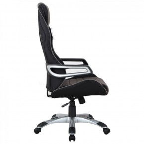 Кресло компьютерное BRABIX Techno GM-002 (ткань) черное/серое, вставки белые (531815) в Ревде - revda.mebel-74.com | фото