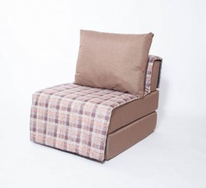 Кресло-кровать бескаркасное Харви (коричневый-квадро беж) в Ревде - revda.mebel-74.com | фото