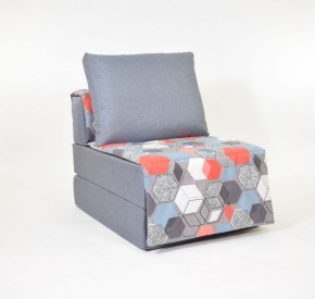 Кресло-кровать бескаркасное Харви (серый-геометрия слейт) в Ревде - revda.mebel-74.com | фото