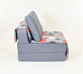Кресло-кровать бескаркасное Харви (серый-геометрия слейт) в Ревде - revda.mebel-74.com | фото