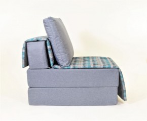 Кресло-кровать бескаркасное Харви (серый-квадро азур) в Ревде - revda.mebel-74.com | фото