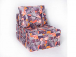 Кресло-кровать-пуф бескаркасное Окта (Велюр принт 2) в Ревде - revda.mebel-74.com | фото
