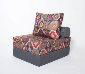 Кресло-кровать-пуф бескаркасное Прайм (мехико серый-графит) в Ревде - revda.mebel-74.com | фото