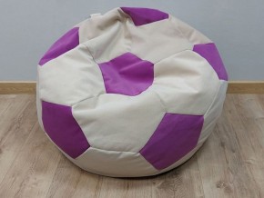 Кресло-мешок Мяч M (Nice Vanilla-Shaggy Fuchsia) в Ревде - revda.mebel-74.com | фото