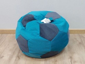 Кресло-мешок Мяч S (Shaggy Azure-Shaggy Grafit) в Ревде - revda.mebel-74.com | фото