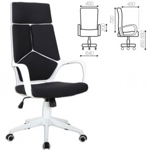 Кресло офисное BRABIX PREMIUM "Prime EX-515" (пластик белый, ткань, черное) 531812 в Ревде - revda.mebel-74.com | фото
