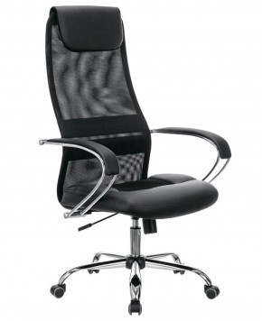 Кресло офисное BRABIX PREMIUM "Stalker EX-608 CH" (хром, ткань-сетка/кожзам, черное) 532091 в Ревде - revda.mebel-74.com | фото