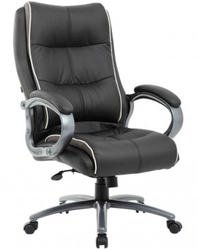Кресло офисное BRABIX PREMIUM "Strong HD-009" (экокожа черная, ткань серая) 531945 в Ревде - revda.mebel-74.com | фото