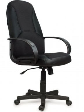 Кресло офисное BRABIX "City EX-512" (кожзам черный, ткань черная) 531407 в Ревде - revda.mebel-74.com | фото