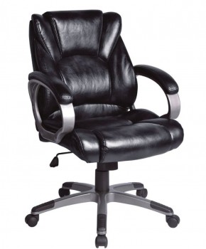 Кресло офисное BRABIX "Eldorado EX-504", экокожа, черное, 530874 в Ревде - revda.mebel-74.com | фото