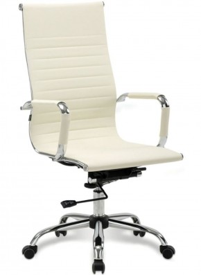 Кресло офисное BRABIX "Energy EX-509" (экокожа, хром, бежевое) 531166 в Ревде - revda.mebel-74.com | фото