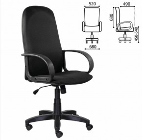 Кресло офисное BRABIX "Praktik EX-279" (ткань JP/кожзам, черное) 532019 в Ревде - revda.mebel-74.com | фото