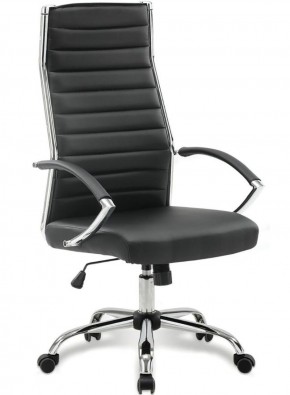 Кресло офисное BRABIX "Style EX-528", экокожа, хром, черное, 531947 в Ревде - revda.mebel-74.com | фото