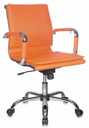 Кресло руководителя Бюрократ CH-993-LOW/ORANGE оранжевый в Ревде - revda.mebel-74.com | фото