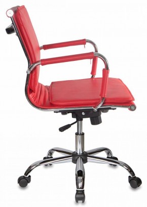 Кресло руководителя Бюрократ CH-993-LOW/RED красный в Ревде - revda.mebel-74.com | фото