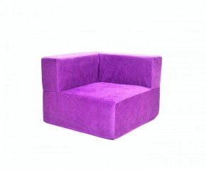 Кресло-угловое-модуль бескаркасное Тетрис 30 (Фиолетовый) в Ревде - revda.mebel-74.com | фото