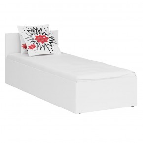 Кровать 0800 + Пенал Стандарт, цвет белый, ШхГхВ 83,5х203,5х70 + 45х52х200 см., сп.м. 800х2000 мм., без матраса, основание есть в Ревде - revda.mebel-74.com | фото