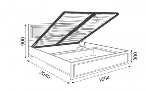 Кровать 1.6 Беатрис М11 с мягкой спинкой и ПМ (Орех гепланкт) в Ревде - revda.mebel-74.com | фото