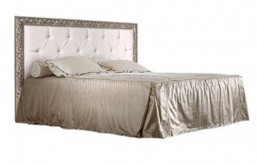 Кровать 2-х спальная(1,6 м)Тиффани Premium черная/серебро с мягким элементом со стразами с подъемным механизмом (ТФКР-2[3][7](П) в Ревде - revda.mebel-74.com | фото