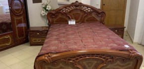 Кровать 2-х спальная 1600*2000 Роза, без основания (01.116) орех в Ревде - revda.mebel-74.com | фото