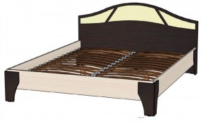 ВЕРОНА Кровать 1600 с основанием (Венге/Анкор светлый) в Ревде - revda.mebel-74.com | фото