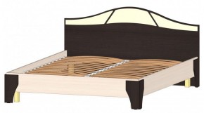 ВЕРОНА Кровать 1600 с основанием (Венге/Анкор светлый) в Ревде - revda.mebel-74.com | фото