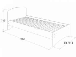 Кровать-2 одинарная (900*1900) в Ревде - revda.mebel-74.com | фото