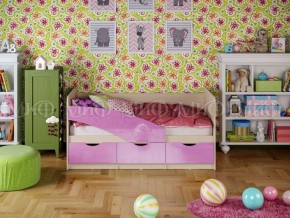 Кровать Бабочки (Сиреневый металлик) 1600 в Ревде - revda.mebel-74.com | фото