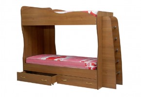 Кровать детская 2-х ярусная Юниор-1 (800*2000) ЛДСП в Ревде - revda.mebel-74.com | фото