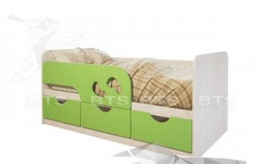 Кровать детская Минима Лего 1.86 (крем/дуб атланта) в Ревде - revda.mebel-74.com | фото
