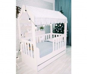Кровать-домик с ящиком 800*1600 (Белый) в Ревде - revda.mebel-74.com | фото