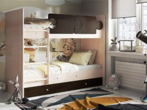 Кровать двухъярусная "Тетрис" (латы) с бортиками + ящики в Ревде - revda.mebel-74.com | фото