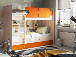 Кровать двухъярусная "Тетрис" (щиты) с бортиками + ящики в Ревде - revda.mebel-74.com | фото