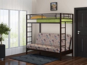Кровать двухъярусная с диваном "Мадлен" (Коричневый/Бежевый) в Ревде - revda.mebel-74.com | фото
