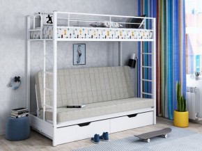 Кровать двухъярусная с диваном "Мадлен-ЯЯ" с ящиками в Ревде - revda.mebel-74.com | фото