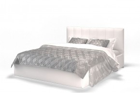 Кровать Элен 1600 + основание с ПМ (Vega white) белый в Ревде - revda.mebel-74.com | фото