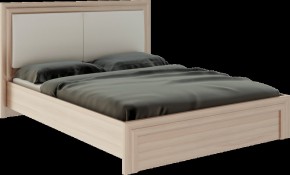 Кровать 1.6 Глэдис М31 с настилом и мягкой частью (ЯШС/Белый) в Ревде - revda.mebel-74.com | фото