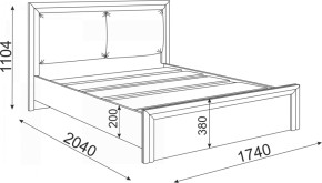 Кровать 1.6 Глэдис М31 с настилом и мягкой частью (ЯШС/Белый) в Ревде - revda.mebel-74.com | фото
