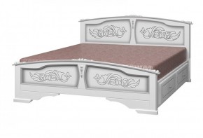 ЕЛЕНА Кровать из массива 1400 с 2-мя ящиками  в Ревде - revda.mebel-74.com | фото