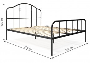 Кровать Милена 160х200 черная в Ревде - revda.mebel-74.com | фото