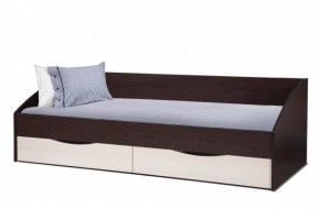 Кровать одинарная "Фея - 3" симметричная New (2000Х900) венге/вудлайн кремовый в Ревде - revda.mebel-74.com | фото