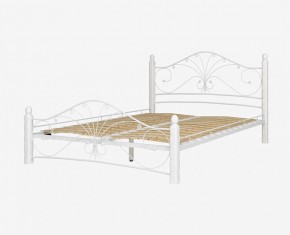 Кровать "Фортуна 1" КМД 2.01 Белая (1200*2000) (ножки-белые) с коваными элементами в Ревде - revda.mebel-74.com | фото